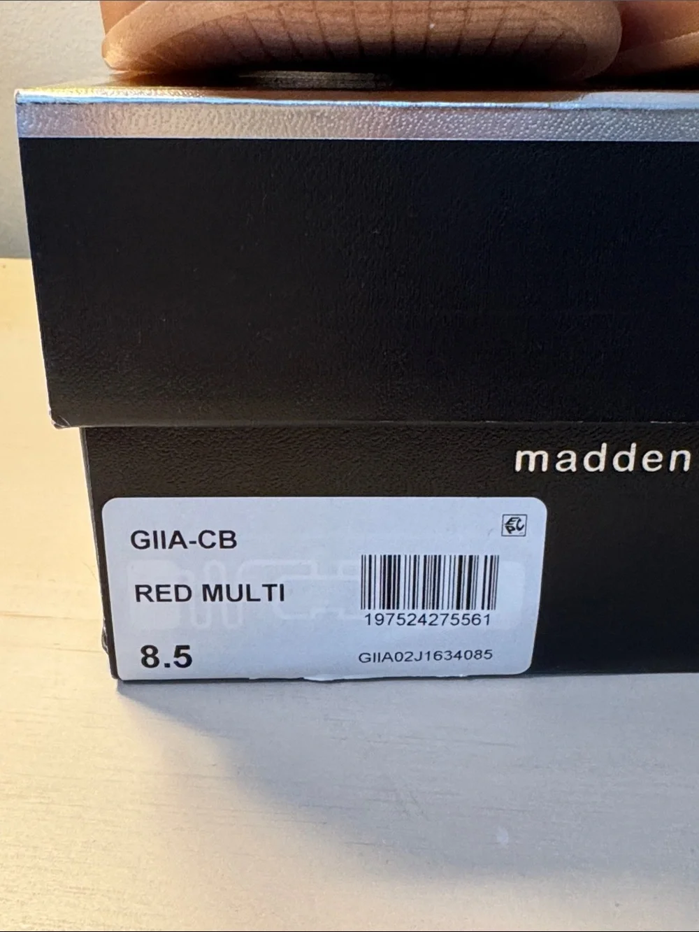 Madden Girl Red Suede Womens Sneakers with White Stripe